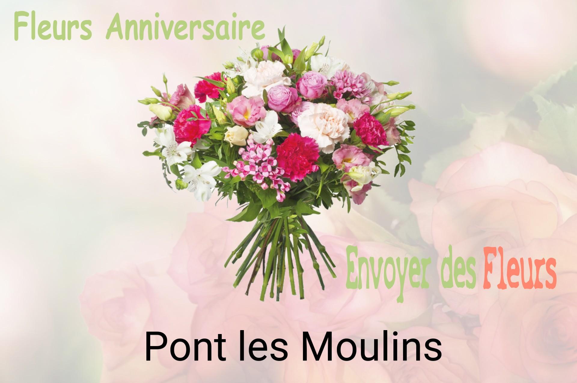 Bouquet de fleurs d’anniversaire livré à Pont-les-Moulins