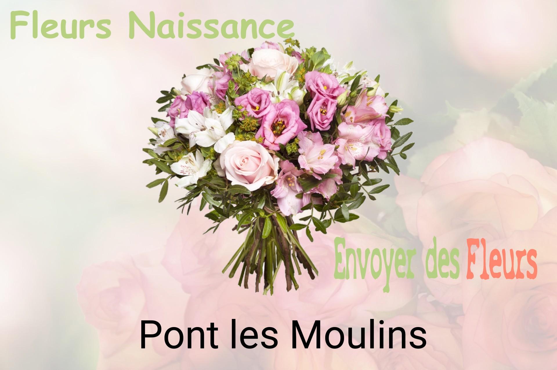 Bouquet de fleurs de naissance livré à Pont-les-Moulins
